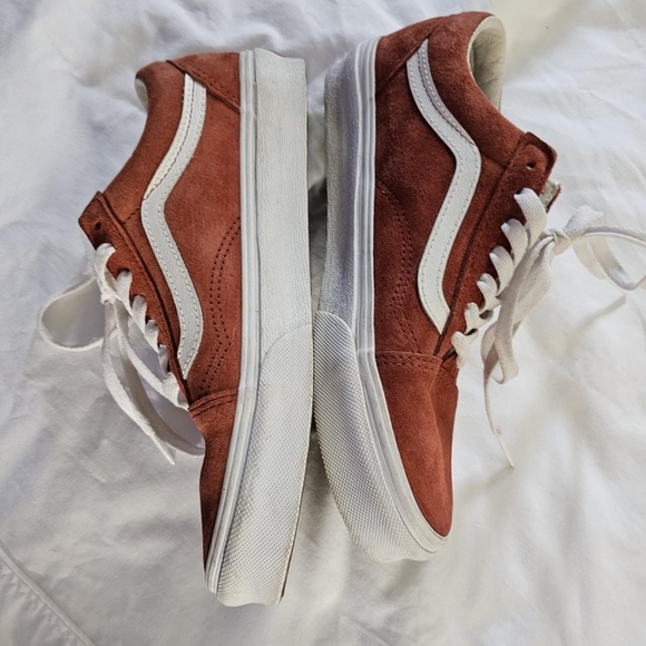 Skater indie Burnt orange sienna suede vans sneakers Size 7.5 womens, 6 mens - Picture 3 of 5